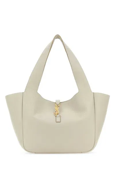 Saint Laurent Le 5 À 7 Bea Shoulder Bag In White