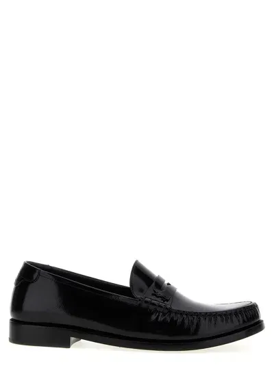 Saint Laurent Loafers In Black