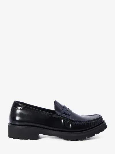 Saint Laurent Loafers In Nero Nero