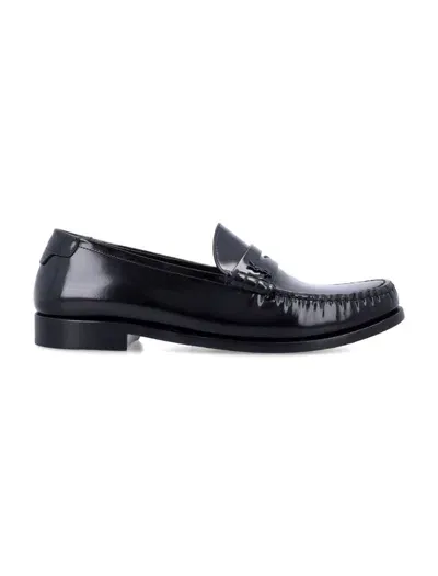 Saint Laurent Le Loafers In Black