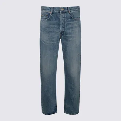 Saint Laurent Mick Jeans In Blue