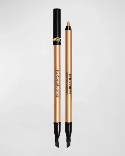 Saint Laurent Lines Liberated Dual-ended Waterproof Eyeliner In 06 Legendary Gold