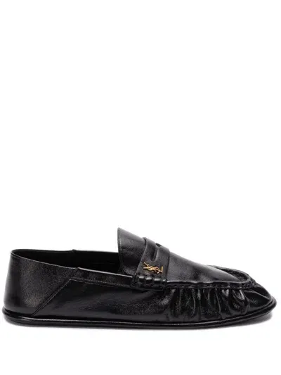 Saint Laurent Loafers In Black