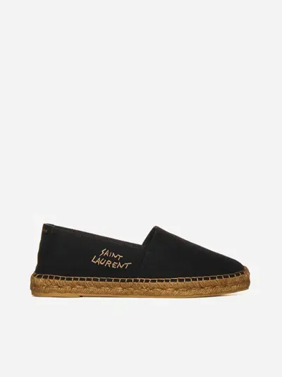 Saint Laurent Espadrilles In Black