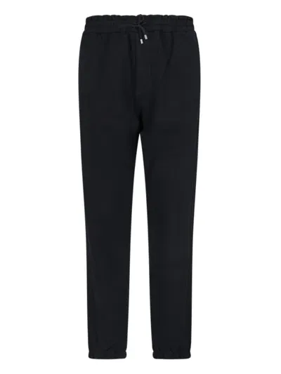 Saint Laurent Logo Track Pants In Black