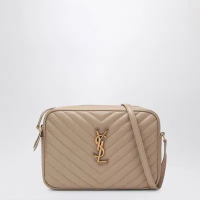 Saint Laurent Lou Beige Quilted Leather Bag Women In Cream