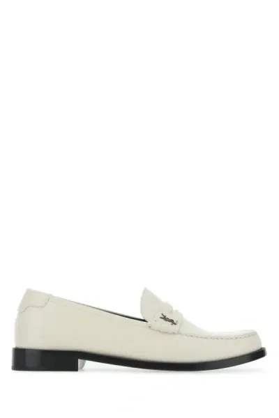 Saint Laurent Loavers In White