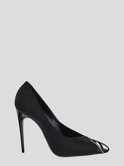 Saint Laurent Martinique Satin Pumps In Black