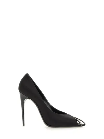 Saint Laurent Martinique Satin Pumps In Black