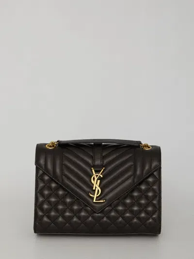 Saint Laurent Medium Envelope Bag In Black