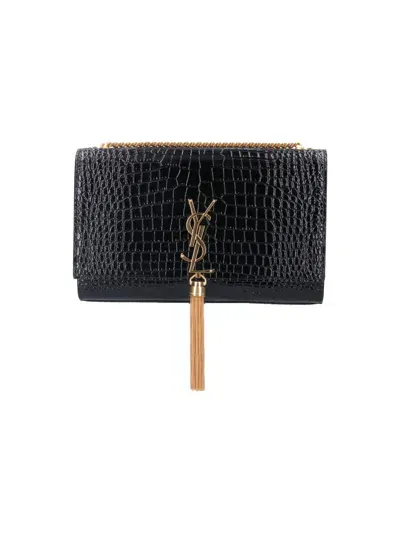 Saint Laurent Medium Handbag "kate" In Black  