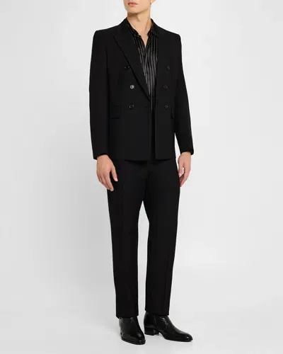 Saint Laurent Men's 6-button Wool Sport Coat In Nero