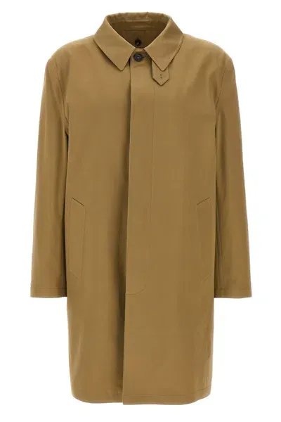 Saint Laurent Men 'mackintosh' Trench Coat In Cream