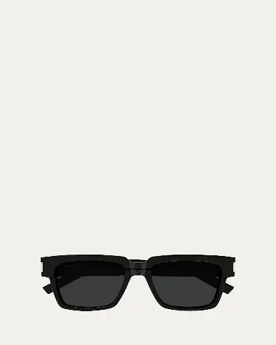 Saint Laurent Men's Sl 732 Vadim Acetate Sunglasses In 001 Black