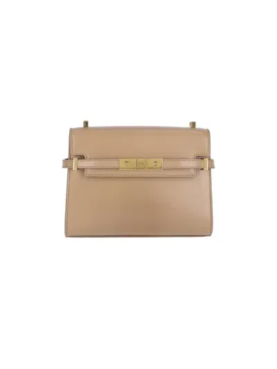 Saint Laurent Mini Bag "manhattan" In Beige