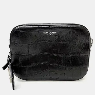 Pre-owned Saint Laurent Mini Crossbody Bag In Black