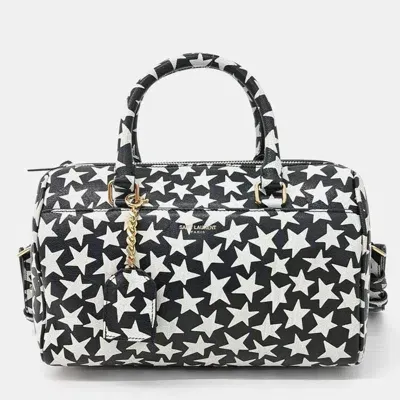 Pre-owned Saint Laurent Mini Duffel Bag In Black