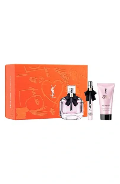 Saint Laurent Yves  Mon Paris Eau De Parfum Git Set $195 Value In Pink