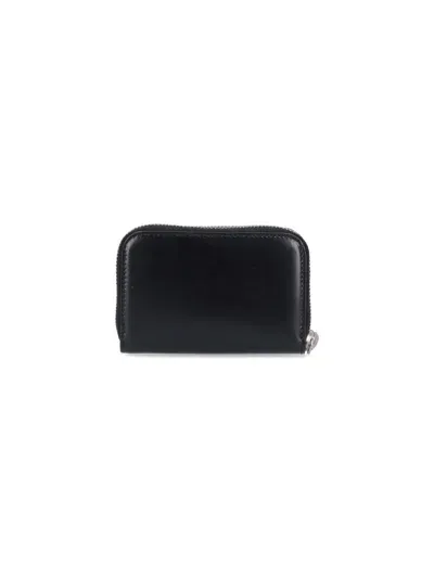 Saint Laurent Monogram Mini Wallet In Nero