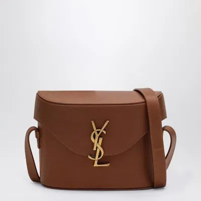 Saint Laurent Monogram Small Brick-coloured Shoulder Bag In Orange