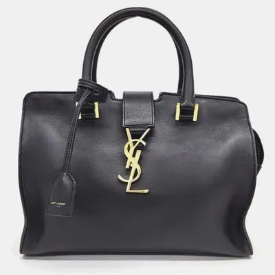 Pre-owned Saint Laurent New Kabachique Baby Bag In Black