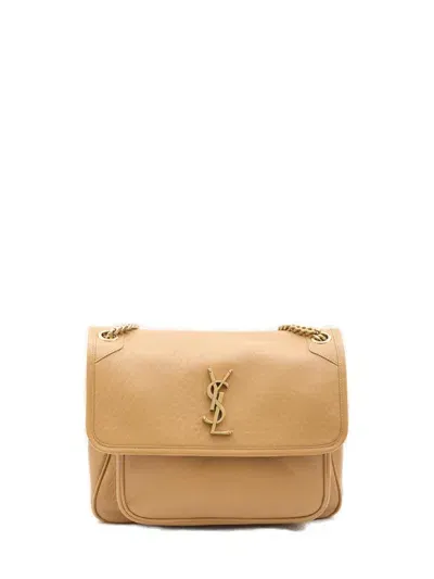 Saint Laurent Niki Medium Shoulder Bag In Beige