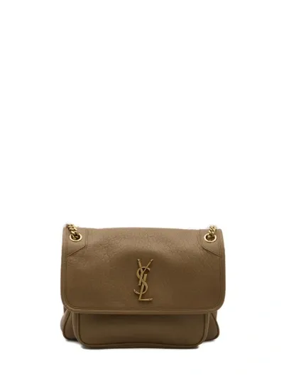 Saint Laurent Niki Medium Shoulder Bag In Brown