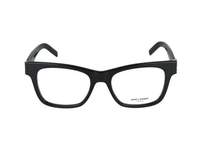 Saint Laurent Optical In 001 Black Black Transparent