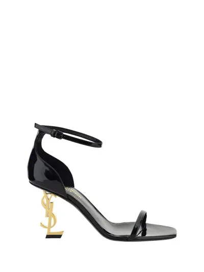 Saint Laurent Opyum Sandals In Black