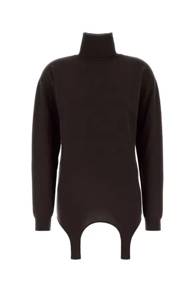 Saint Laurent Sweaters In Brown