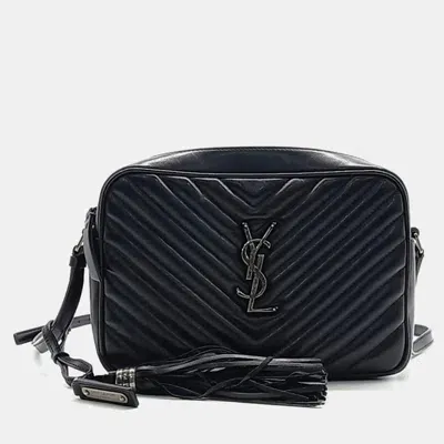 Pre-owned Saint Laurent Roux Camera Bag In Black