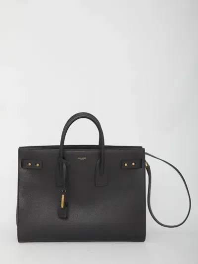 Saint Laurent Sac De Jour Large Bag In Black