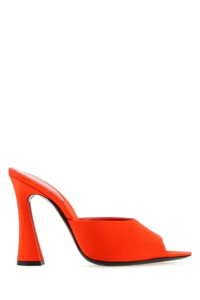 Saint Laurent Scarpe Con Tacco-37 Nd  Female In Orange