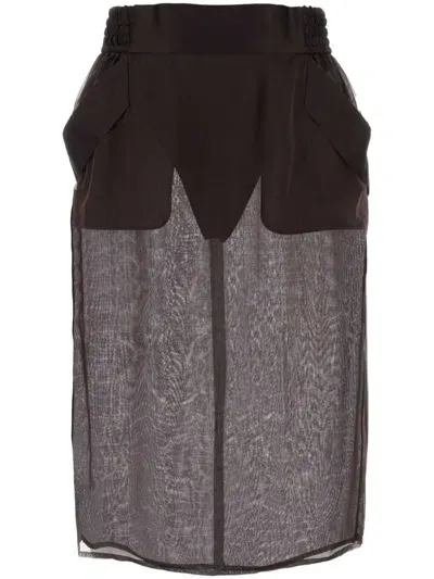 Saint Laurent Skirts In Brown