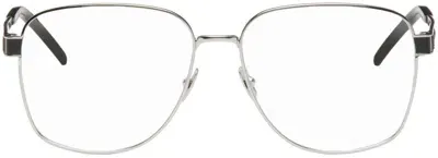 Saint Laurent Silver Sl M134 Glasses In 002 Silver