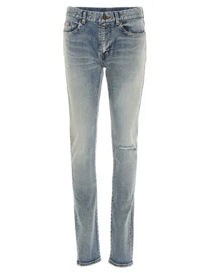 Saint Laurent Skinny Jeans In Blue