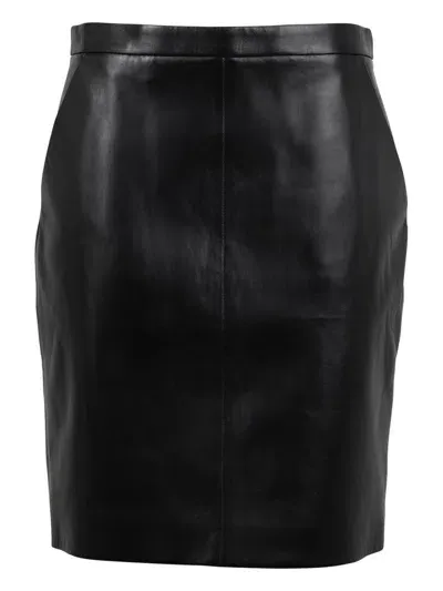 Saint Laurent Pencil Skirt In Black