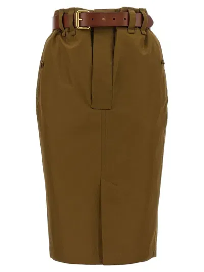 Saint Laurent Skirts In Brown