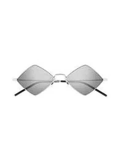 Saint Laurent Sl 302 Lisa Sunglasses In Silver Silver Silver