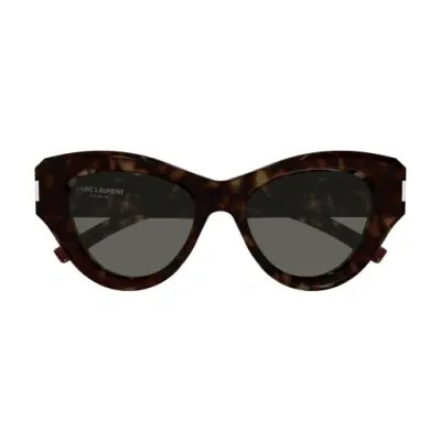 Saint Laurent Sl 506 Sunglasses In Havana Havana Grey