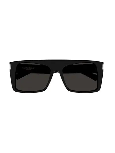 Saint Laurent Sl 651 Vitti Sunglasses In Black Black Black