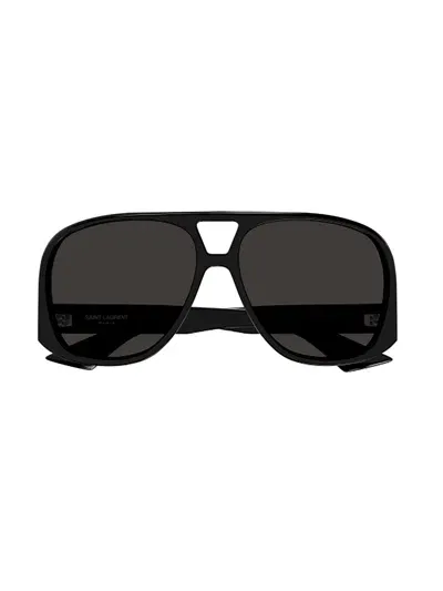 Saint Laurent Sl 652 Solace Sunglasses In Black Black Black