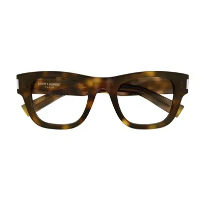 Saint Laurent Sl 698 Linea Classic 003 Havana Glasses In Marrone