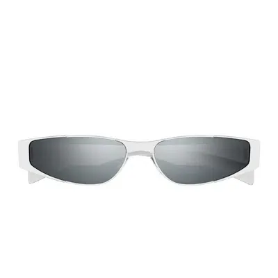 Saint Laurent Sl 739 - Silver Metal Sunglasses In Argento