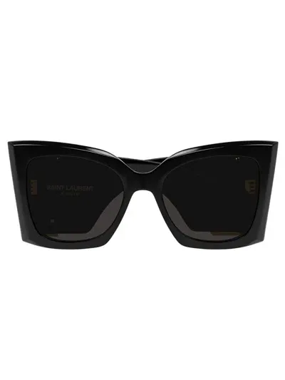 Saint Laurent Sl M119 Blaze Sunglasses In Black Black Black