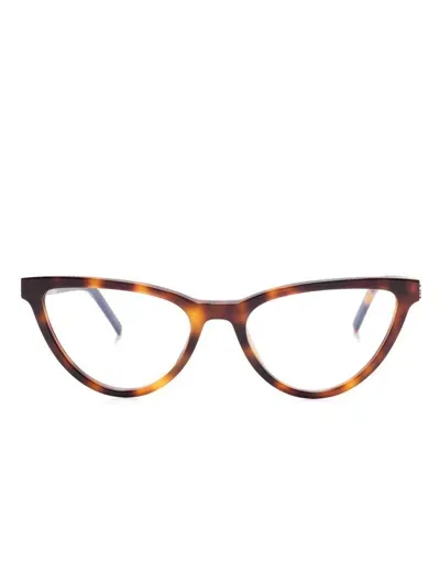 Saint Laurent Sl M138 Glasses In Brown