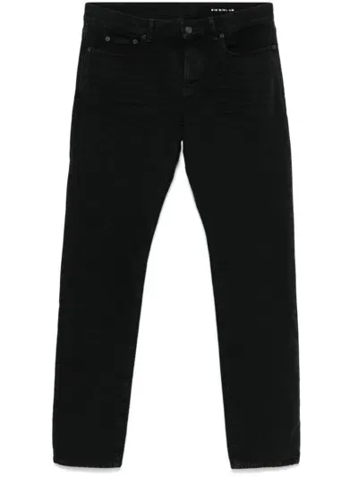 Saint Laurent Slim Fit Jeans In Black