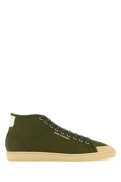 Saint Laurent Sneakers In Green