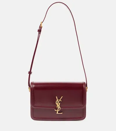 Saint Laurent Solferino Medium Satchel Bag In Red