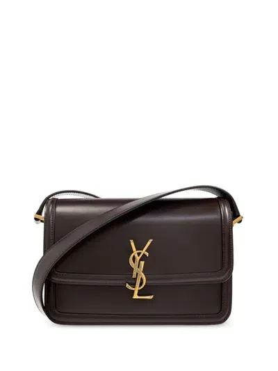 Saint Laurent Solferino Messenger Bag In Brown